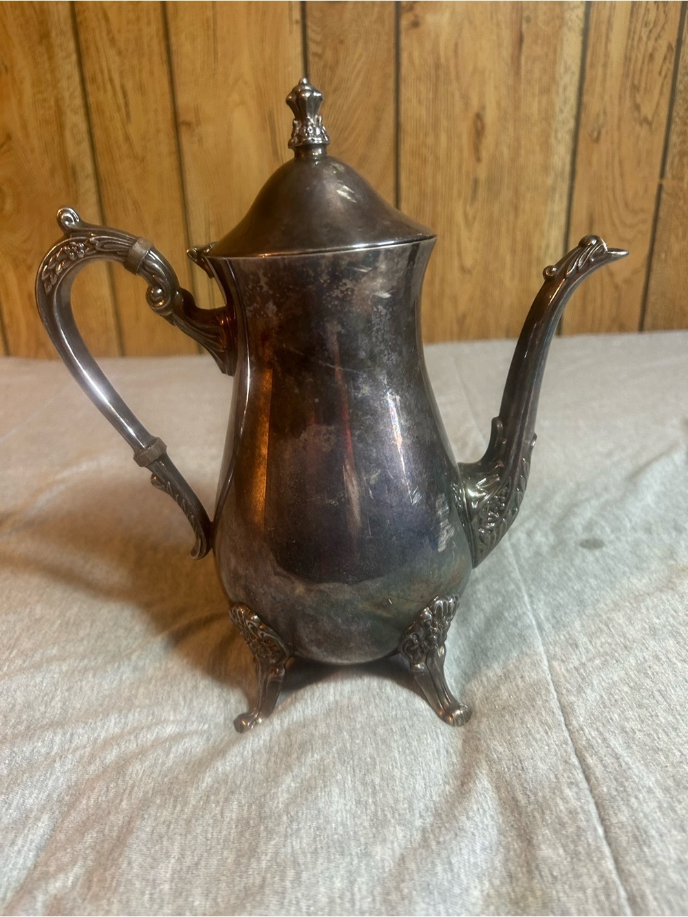 Vintage Silver plated Metal tea Pot